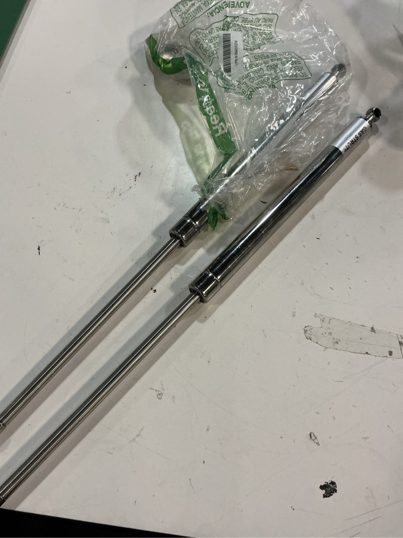 Condition photo showing Good Condition for arana marine gas struts stainless steel 20 inch 100 lbs, 20” boat gas shock stainless, 100 pounds lift support spring for boat hatches tanning bed tonneau cover window, set of 2 20"100 lb stainless steel