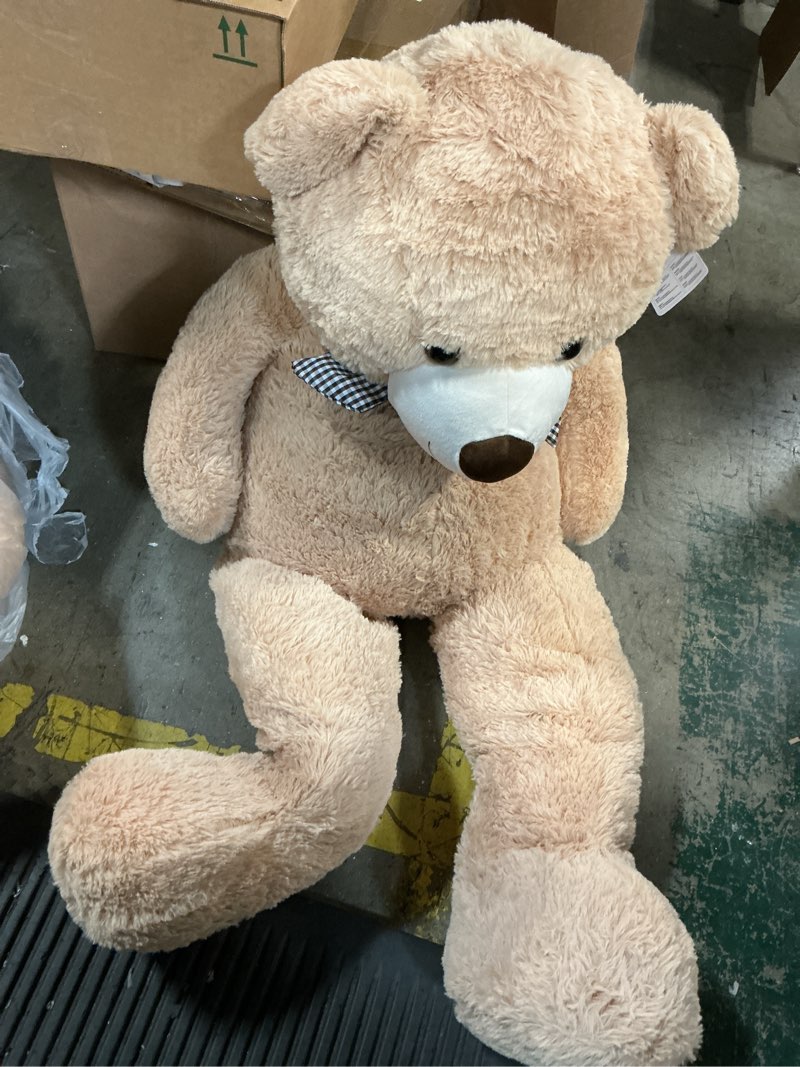 Condition photo showing Good Condition for MaoGoLan Big Teddy Bear 55 inches Giant Bear Stuffed Animals Large Plushies Life Size Teddy for Children Adults Brown 55 inches