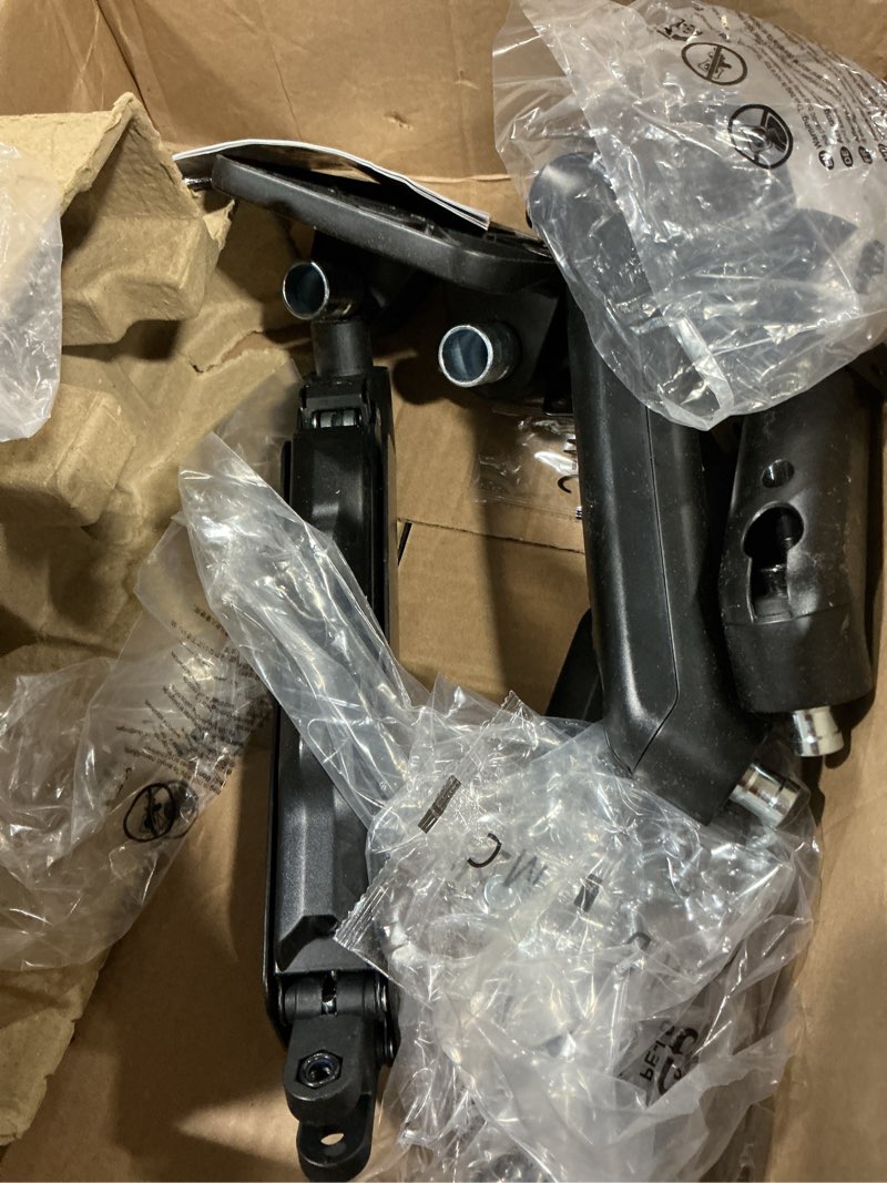 Condition photo showing Good Condition for monTEK Dual Monitor Wall Mount for 17 to 32 inch Flat/Curved Screens, Each Holds to 19.8 lbs, Full Motion Adjustable Mechanical Spring Monitor Arm, 75x75/100x100 VESA Wall Mount, Black