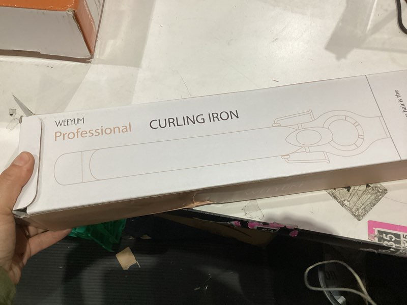 Condition photo showing Good Condition for Large Curling Iron 2 Inch Barrel, Long Barrel Curling Wand for Hair, Ceramic Tourmaline Hair Styling