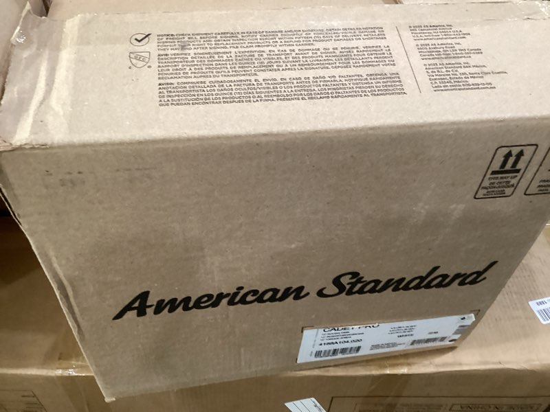 Condition photo showing As Is for american standard cadet pro 1.28 gpf/4.8 lpf 12-inch rough tank