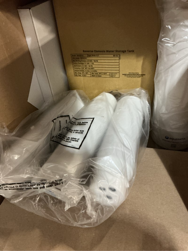 Condition photo showing As Is for aquasana smartflow® reverse osmosis water filter | ro under sink system | wqa certified up to 99.99% of 90 contaminants including fluoride, pfas, arsenic, lead, and chlorine | chrome faucet