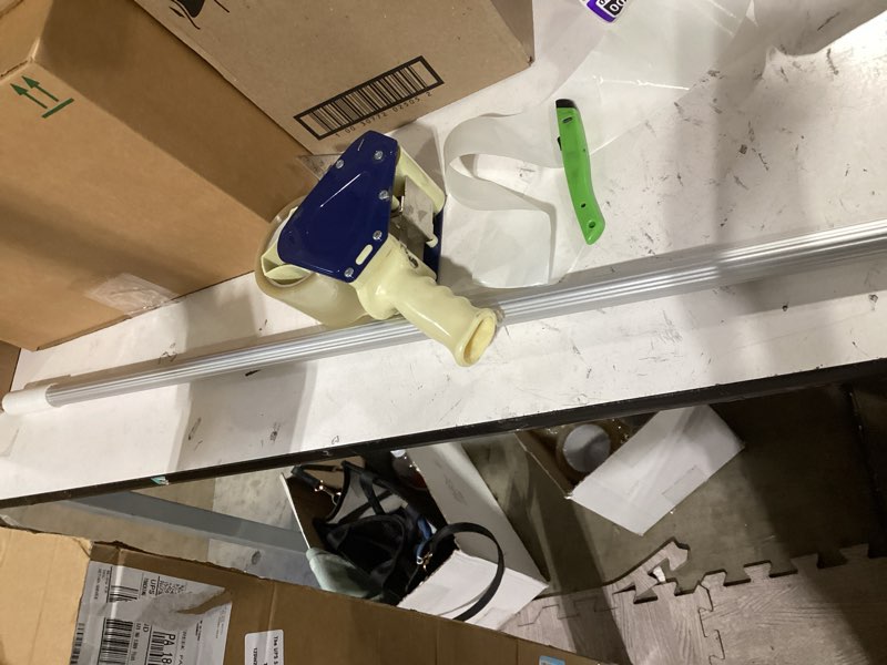 Condition photo showing As Is for foot swimming pool pole telescopic heavy duty aluminum, adjustable length , universal pole for skimmer net rake