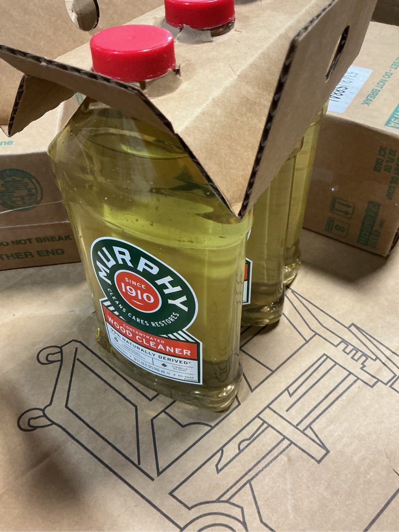 Condition photo showing New/Like New for ((UNKNOWN BEST BY DATE ))Murphy Oil Soap Wood Cleaner, 32 Fluid ounce (Pack of 3) 32 Fl Oz (Pack of 3)