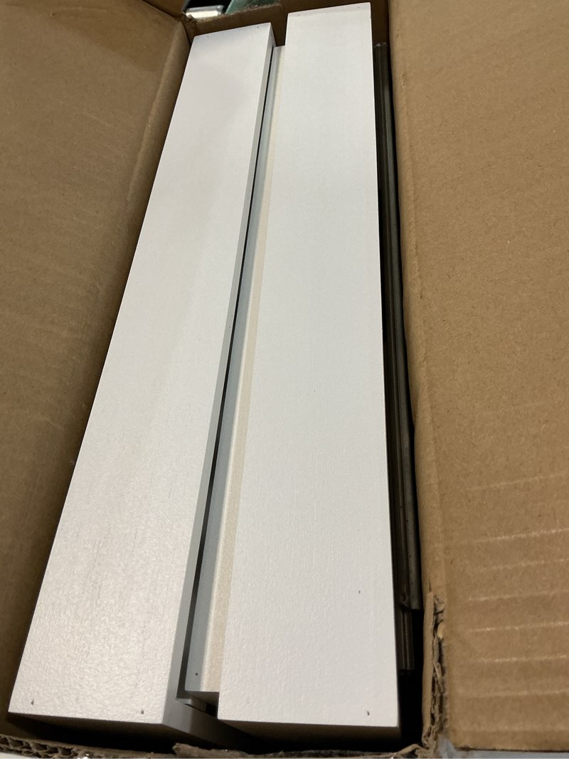 Condition photo showing Good Condition for Bamboo Under Sink Organizer and Storage, 2 Tier Pull Out Cabinet Organizer, Slide Out Under Sink Storage Shelf, Undersink Organizers Shelves for Kitchen Bathroom Organization (White, 2 Packs) White 2 Packs