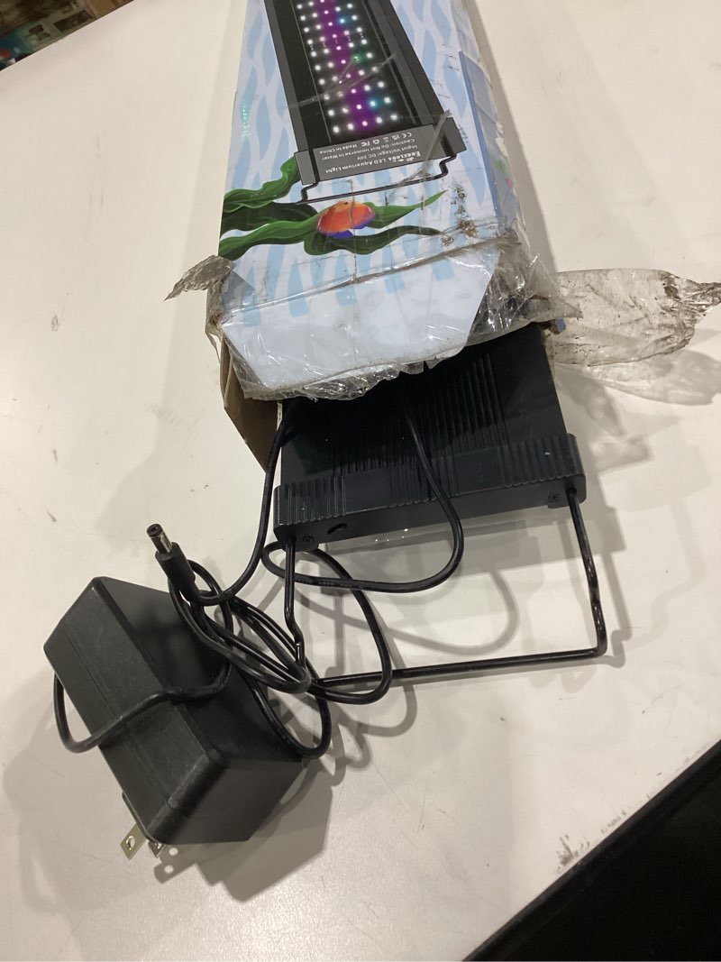 Condition photo showing Good Condition for bluetooth led aquarium light with app control, 3 modes for 48-54 inch fish tank light with full spectrum white blue red green lights, ip68 waterproof with extendable brackets for freshwater