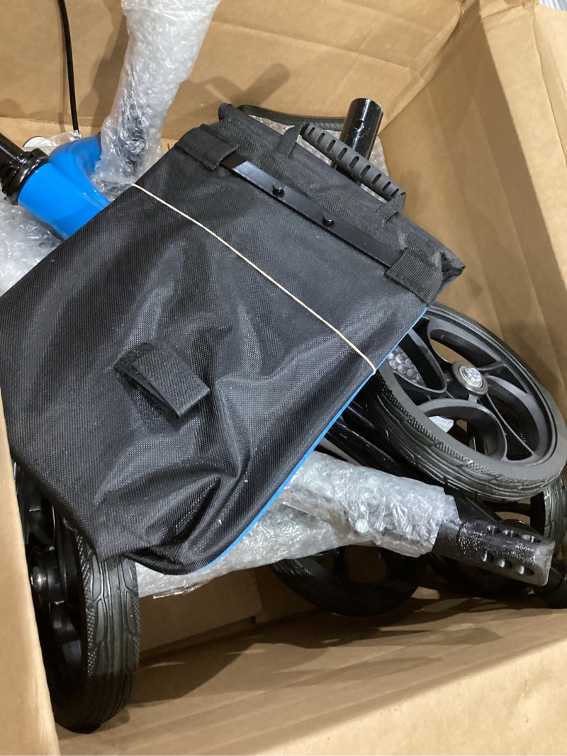 Condition photo showing Good Condition for knee scooter?knee scooter for adults for foot surgery?knee walker for foot injuries compact crutch alternative with dual braking system (blue)