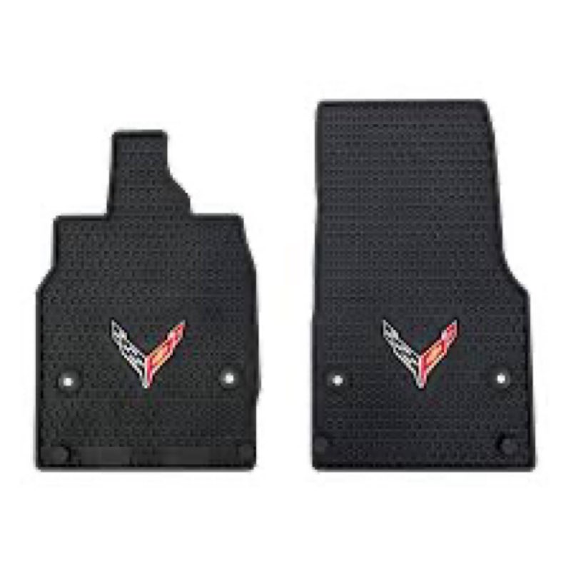 lloyd mats custom fit all-weather rubber floor mats for 2020-2025 chevy corvette c8 (excludes e-ray)