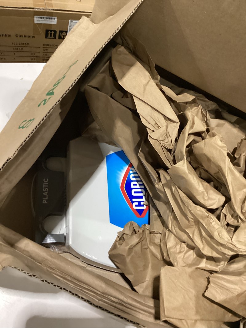 Condition photo showing Good Condition for clorox elongated scented plastic toilet seat with easy-off hinges -tyler elongated toilet seat