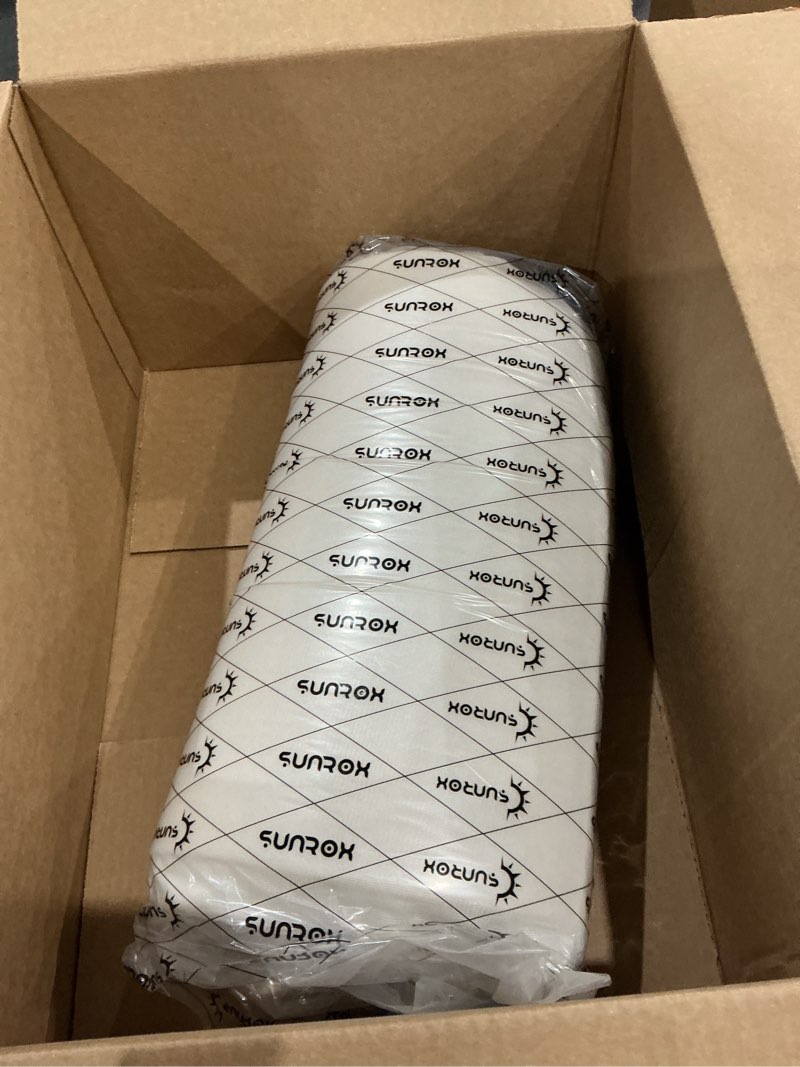 Condition photo showing New/Like New for sunrox dryfast foam outdoor chair cushion with drymesh drainage, all-weather fadeshield water resistant patio furniture cushions, ultra durable patio chair cushions 18.5"x16", 6 pack navy navy 18.5x16 inch (pack of 6)