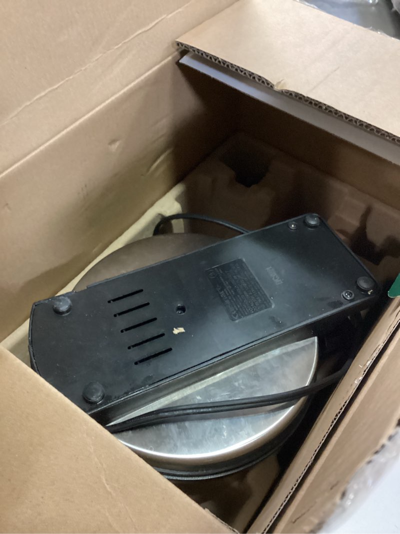 Condition photo showing As Is for Cuisinart Round Flip Belgian Waffle Maker, Black/Silver, 1 inch thick, WAF-F30NAS New Single Flip