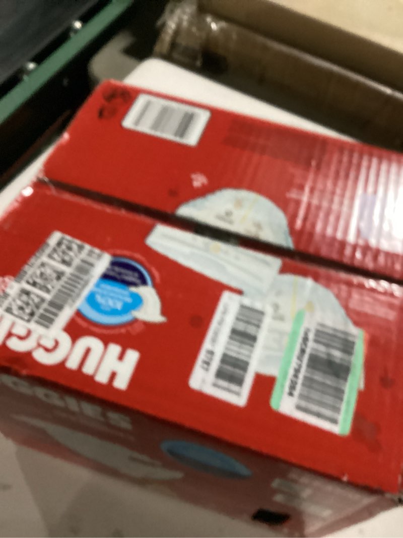 Condition photo showing As Is for huggies size 3 diapers, little movers baby diapers, size 3 (16-28 lbs), 136 count, packaging may vary