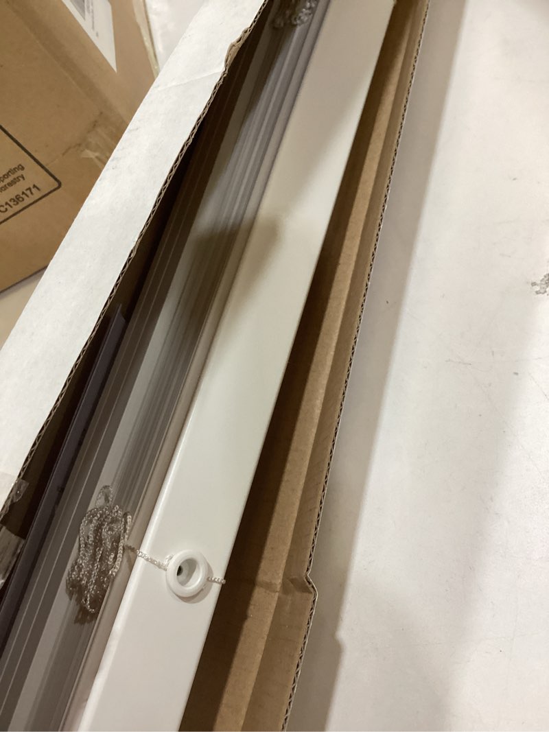 Condition photo showing Good Condition for cordless 1 inch window blinds, mirrotek cordless blinds light filtering mini blinds 30 x 64 30"w x 64"h white