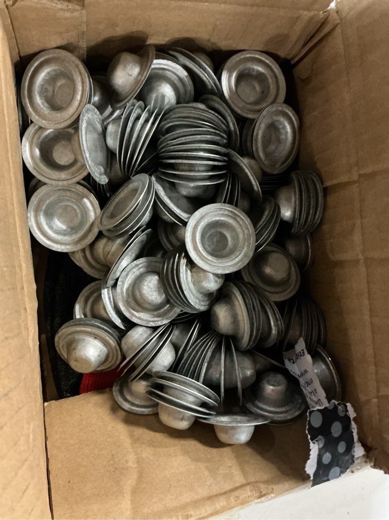 Condition photo showing Good Condition for 250 pack metal roof screw caps, galvalume screw covers caps for roofing, rustproof & waterproof screw head caps, seal over existing screws, uv resistant for roof, siding & construction (with gloves)