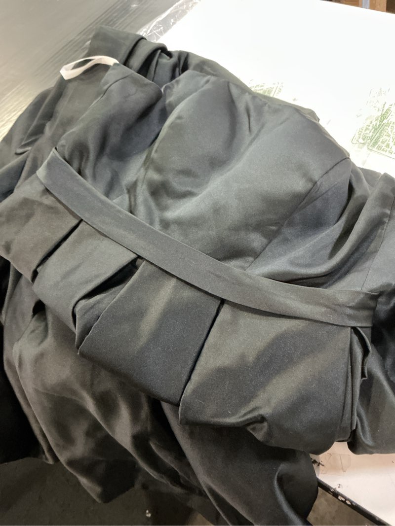 Condition photo showing As Is for  MllesReve Womens Long Strapless Satin Prom Dress Sleeveless Slit Evening Ball Gown with Pockets size 6