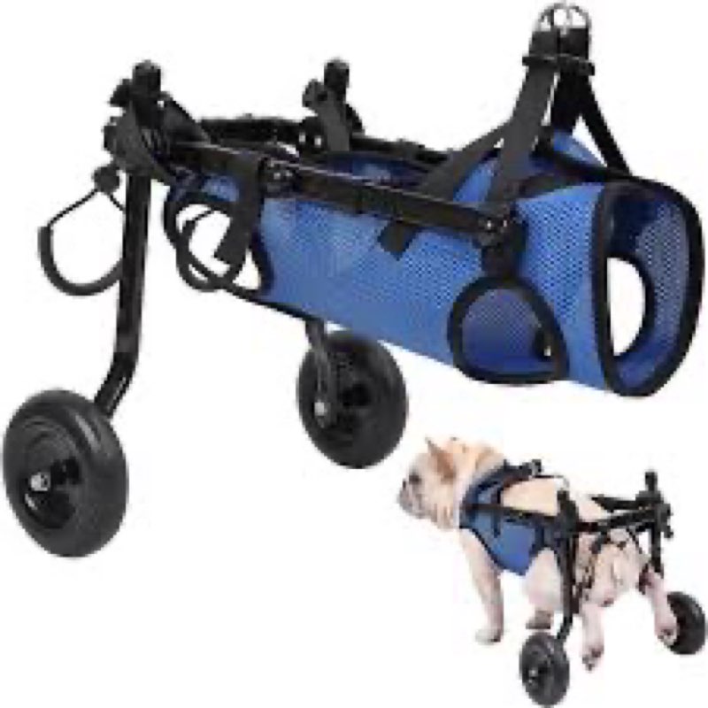 LetPetRun Dog Wheelchair for Back Legs,Adjustable Dog Carts with Wheels for Disabled Hind Legs, Bike