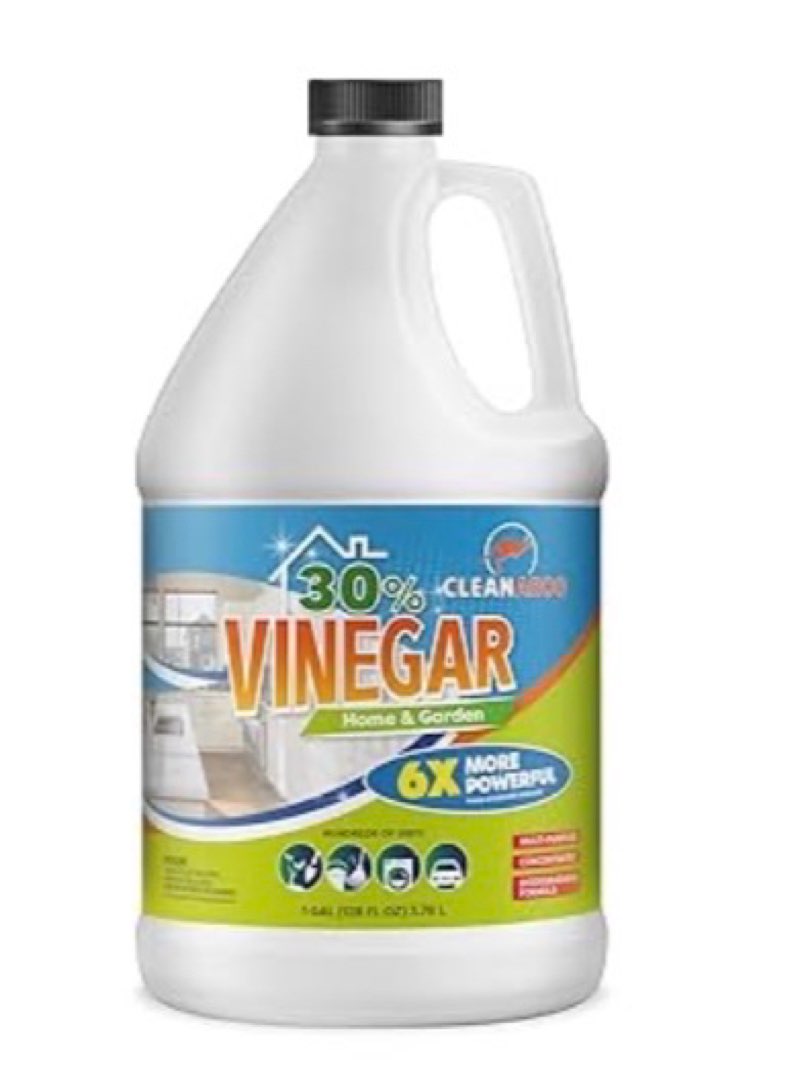 cleanaroo 30% concentration vinegar, all-natural multipurpose general cleaner (1 gallon)