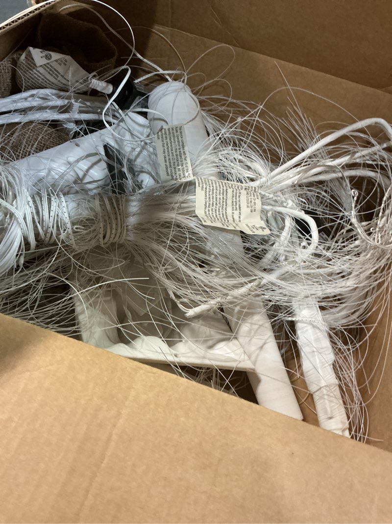 Condition photo showing As Is for Lamerge 3pcs Lighted Willow Tree Decorations,4FT+5FT+6FT Colorful Birch Tree RGB LED Trees with Remote,Weeping Willow Tree Indoor/Outdoor Lighted Christmas Tree Decorations for Yard White 3PCS Willow Tree