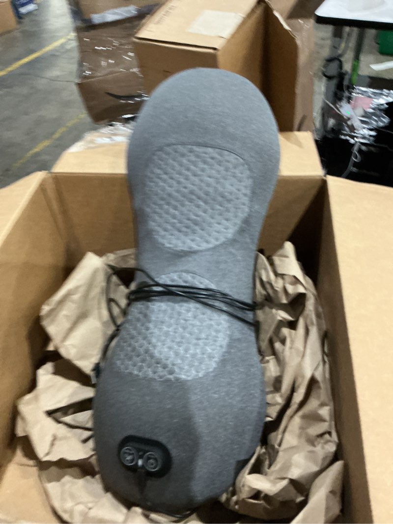 Condition photo showing As Is for smooth spine triple fusion back massager 3-in-1 electric lumbar support pillow
