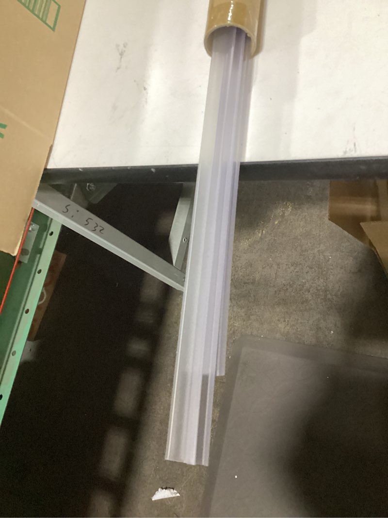 Condition photo showing Good Condition for Shower Door Bottom Seal Strips H-Type 2PCS, 36 Inch Long Clear PVC Seal Strips for 3/8"(10mm) Thick Frameless Glass Door, to Stop Water Leakage