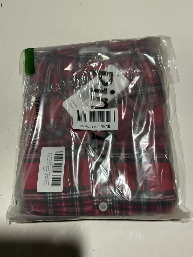 Condition photo showing New/Like New for men's flannel nightshirt long cotton nightgown with pockets