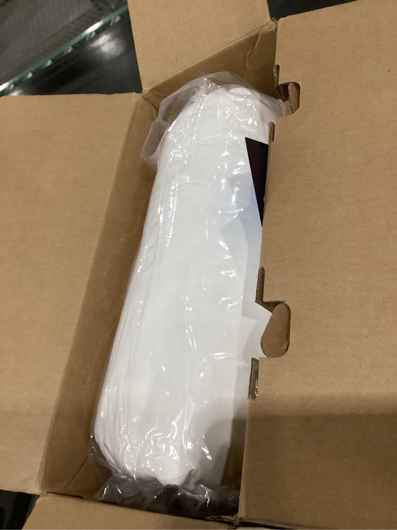 Condition photo showing New/Like New for Serta Goose Feather Down Fiber Cotton Comforter King Size - 100% Cotton Duvet Insert - Hotel Luxury Hypoallergenic Bedding Comforter Extra Warmth 106 x 90 Inch White