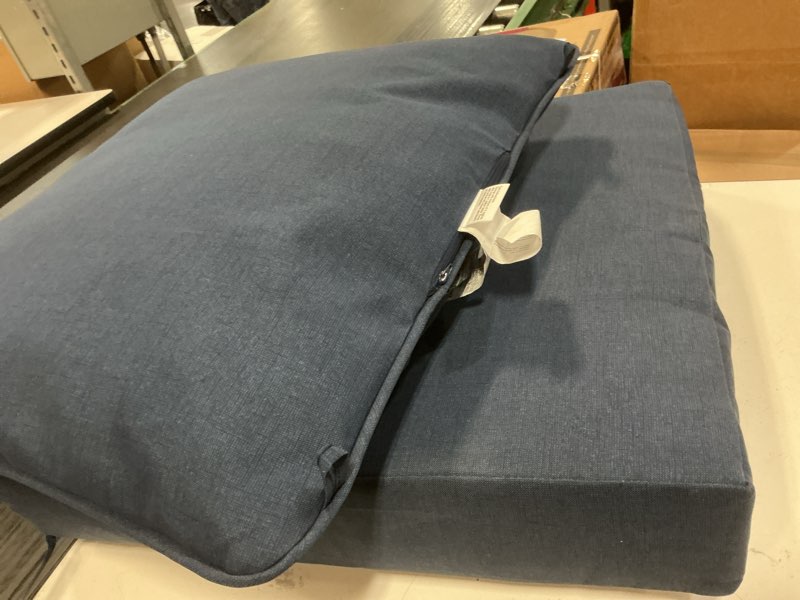 Condition photo showing Good Condition for austin horn classics sunbrella deep seat replacement cushion set (denim)