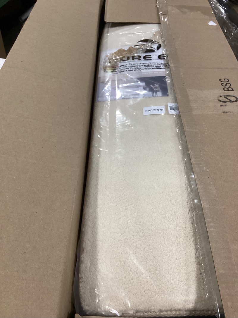 Condition photo showing Good Condition for pure era carpet stair treads ultra plush 8" x 30" soft indoor stair protectors pet-friendly non-slip skid resistant tape free washable reusable(14 pieces, beige) beige 30 x 8 inch 14