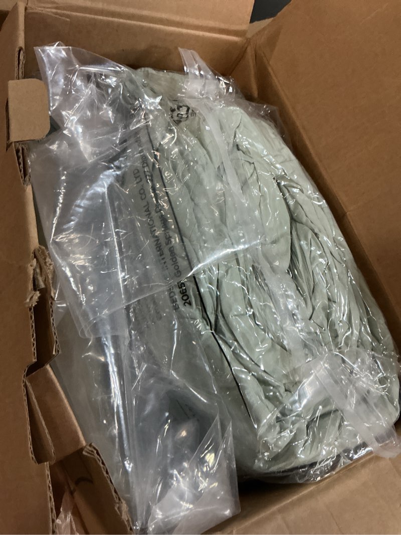 Condition photo showing Good Condition for Bedsure King Size Comforter Set Sage Green - Bed in a Bag Bedding Set 7 Pieces, GentleSoft™ Pintuck Bed Set Gift for Family, Pinch Pleat Sage Green Comforter with Sheets, Pillowcases & Shams King 03 - Sage Green