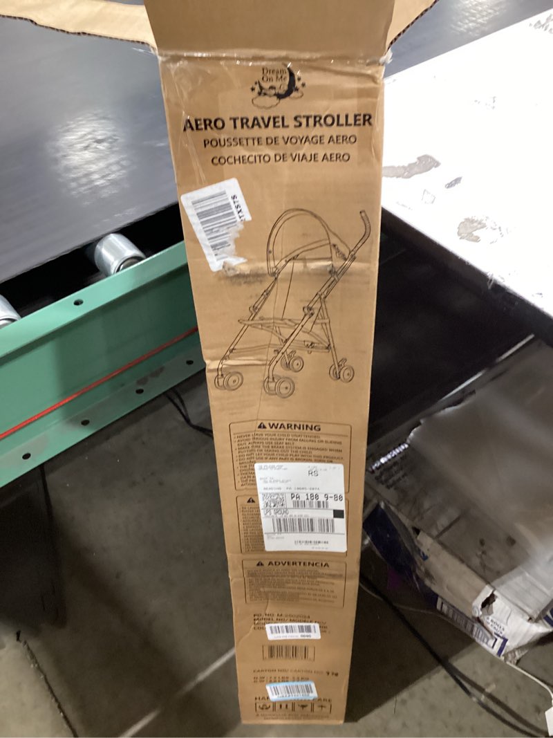 dream on me aero travel umbrella stroller, one-hand quick fold, 3-point safety harness, dual brakes,