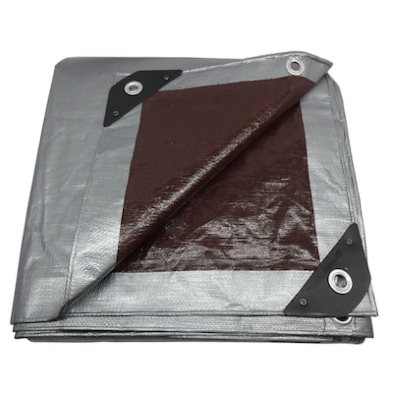 project source 20-ft x 30-ft silver waterproof standard polyethylene 10-mil tarp