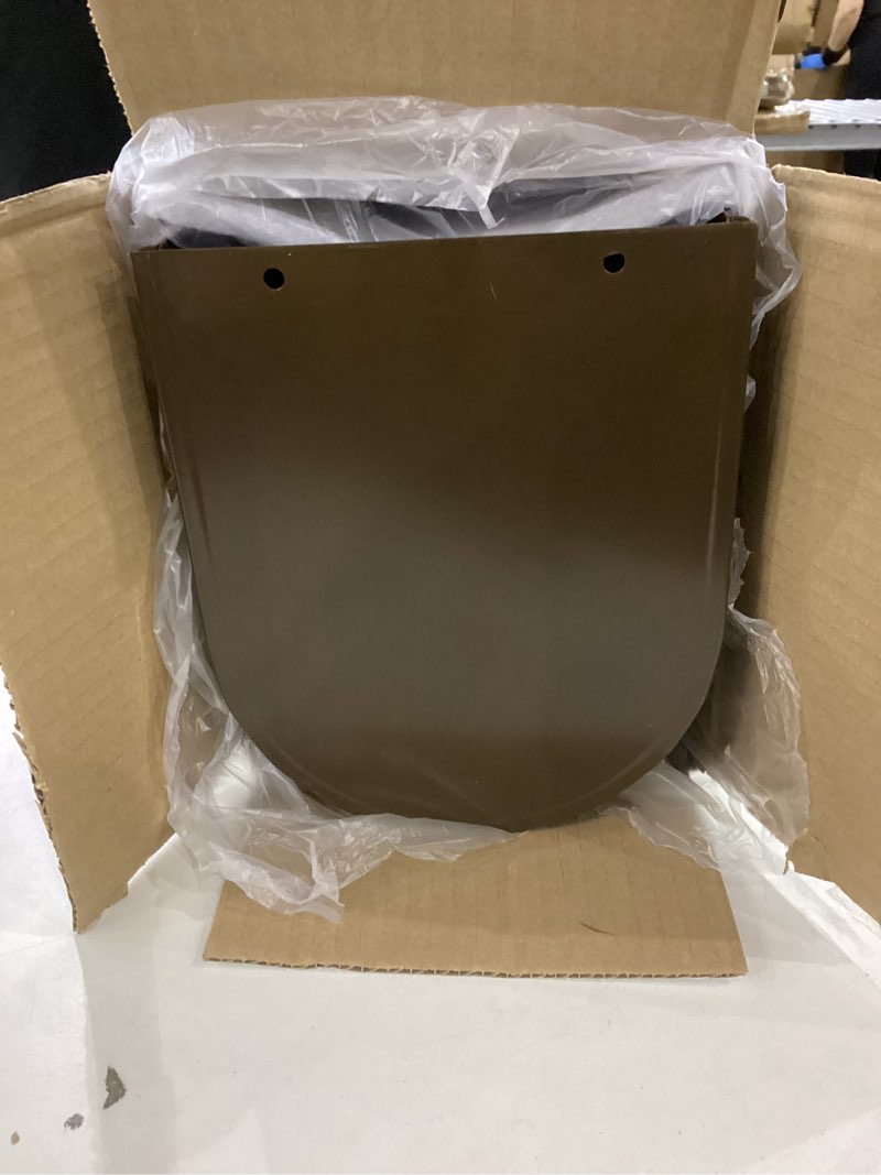 Condition photo showing New/Like New for Brown Mailboxes for Outside, RAINHOL Post Mount Mailbox, Galvanized Steel Medium Capacity Mail Boxes, 19 x 8.7 x 6.7 Inches