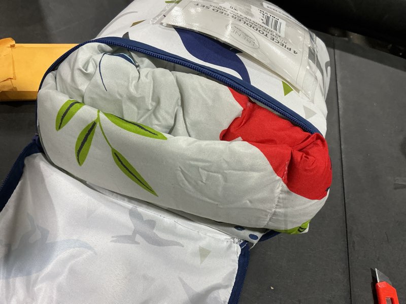 Condition photo showing Good Condition for Jay Franco Trend Collector Dinosaur Roar 4 Piece Toddler Bed Set - Includes Comforter & Sheet Set - Super Soft Fade Resistant Microfiber Bedding