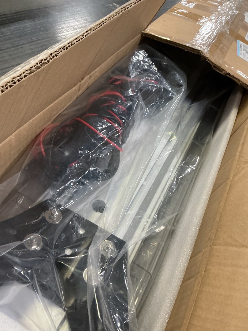 Condition photo showing Good Condition for Xprite 48 Inch LED Rooftop Emergency Strobe Warning Lights Bar w/Adjustable Mounting Brackets, for Vehicles, Security, Law Enforcement, Snowplow, Tow Trucks, Crane, Construction Cars - White Amber