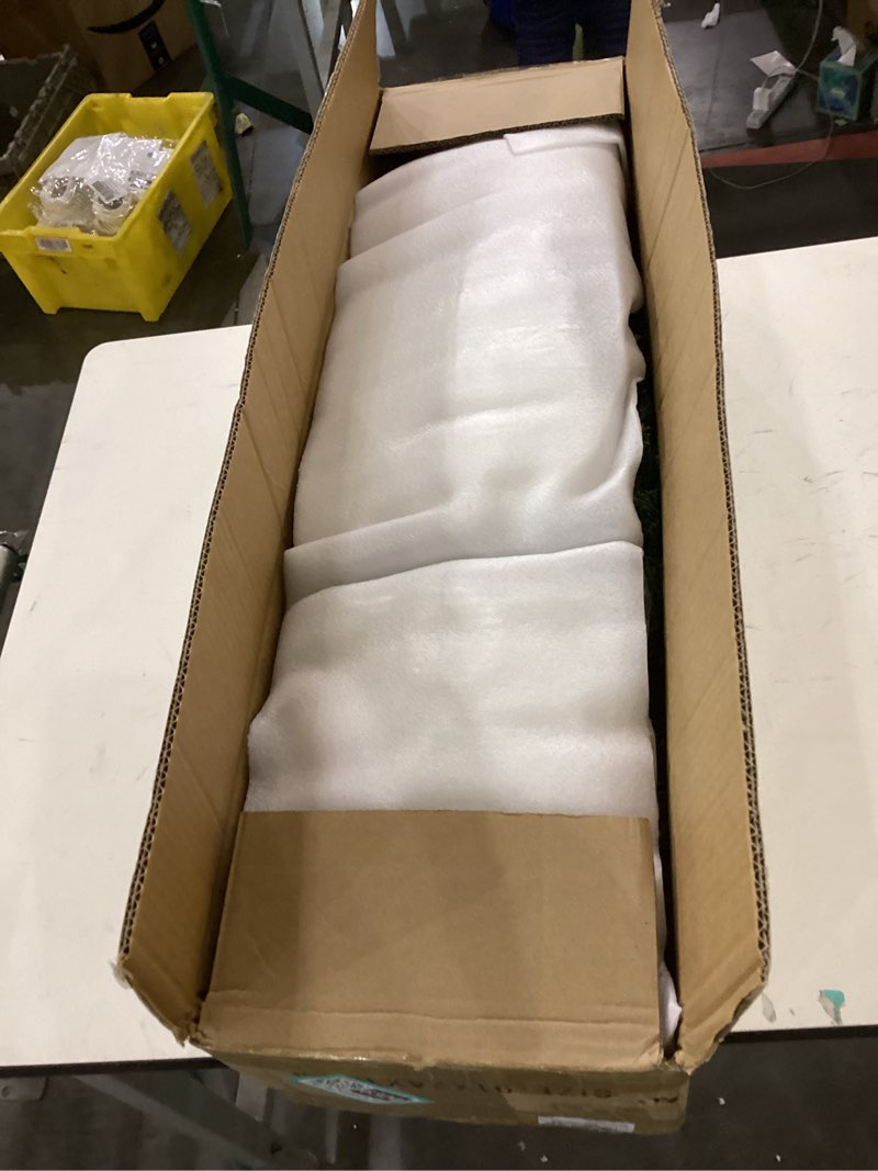 Condition photo showing New/Like New for 6 ft Artificial Christmas Tree with Snow Set Large Snow Flocked Christmas Green Tree with 35.3 Ounces Fluffy Cotton for Xmas Holiday Winter Home Office Party Decoration 2 6 ft