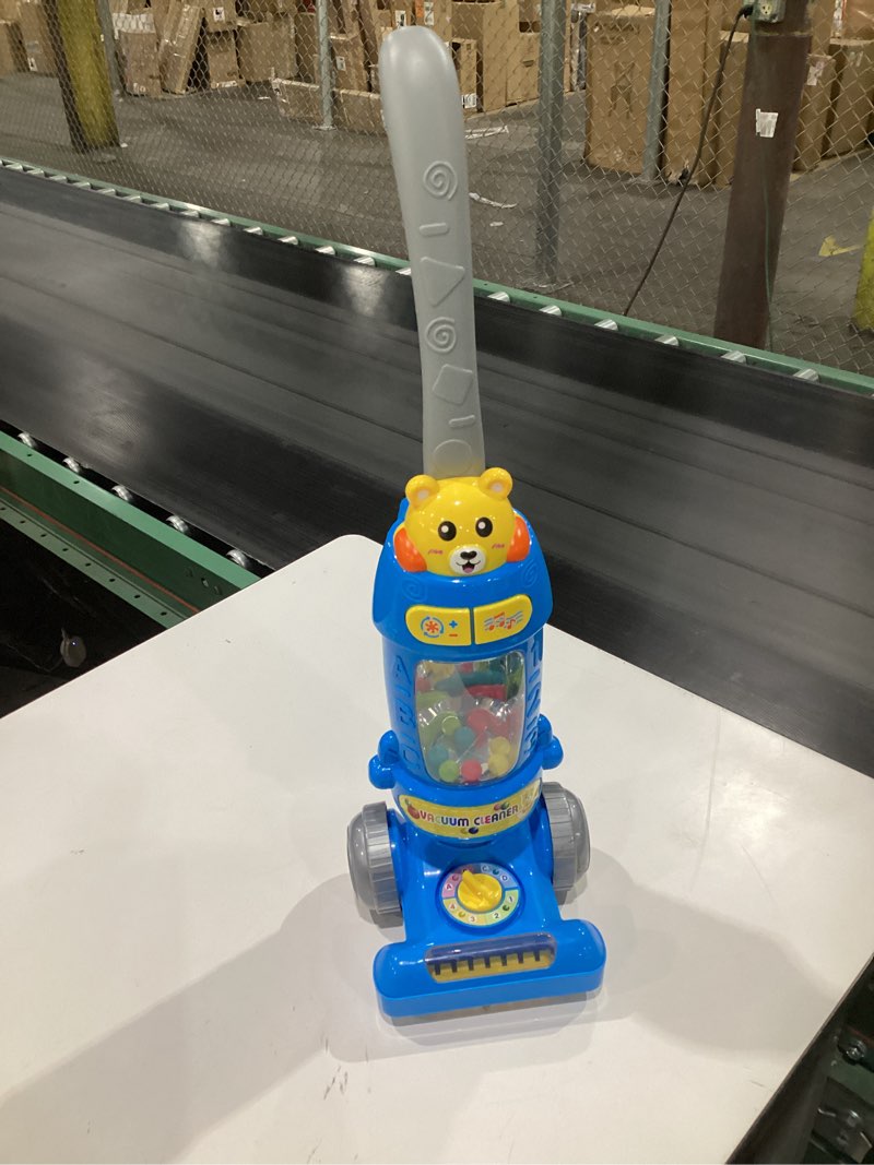 Condition photo showing Good Condition for FS Toddler Vacuum Toy That Works with Lights & Sounds, Pretend Play Toy for Toddlers 1-3, Kids Vacuum Toys for Toddlers 3-5 Years Old Boys Girls, Play Vacuum Cleaning Toy with Ball-Popping Action Blue