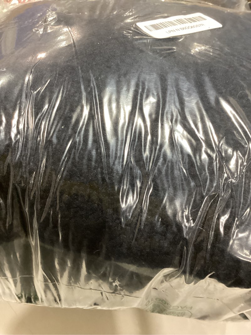 Condition photo showing Good Condition for Queekay Fleece Lumbar Support Pillow 3 Section Back Pillow Office Chair for Back Support Comfortable Lumbar Cushion for Car Seat Pain Relief Sofa Rest(Deep Blue)