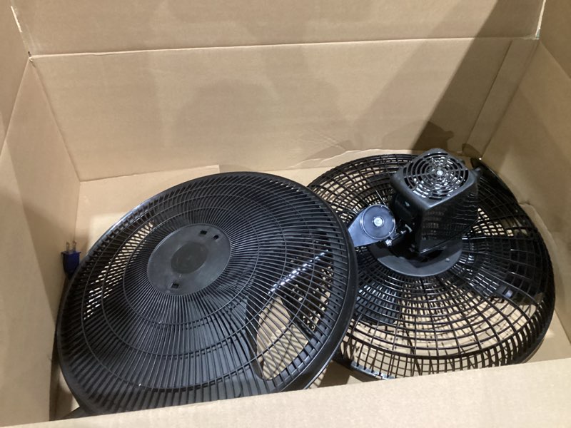 Condition photo showing As Is for Lasko 2521 16 Inch 3-Speed Quiet Adjustable Tilting Wide-Area Oscillating Standing Pedestal Fan for Bedroom, Kitchen, Home, and Office, Black