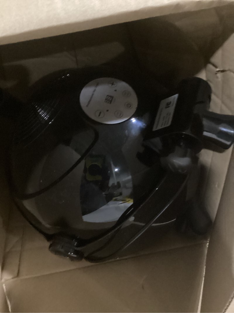 Condition photo showing Good Condition for hooded hair dryer, stand hair dryer, professional hooded dryer on wheels with digital display, touch controls and 3 temperature settings for salon and home use - black