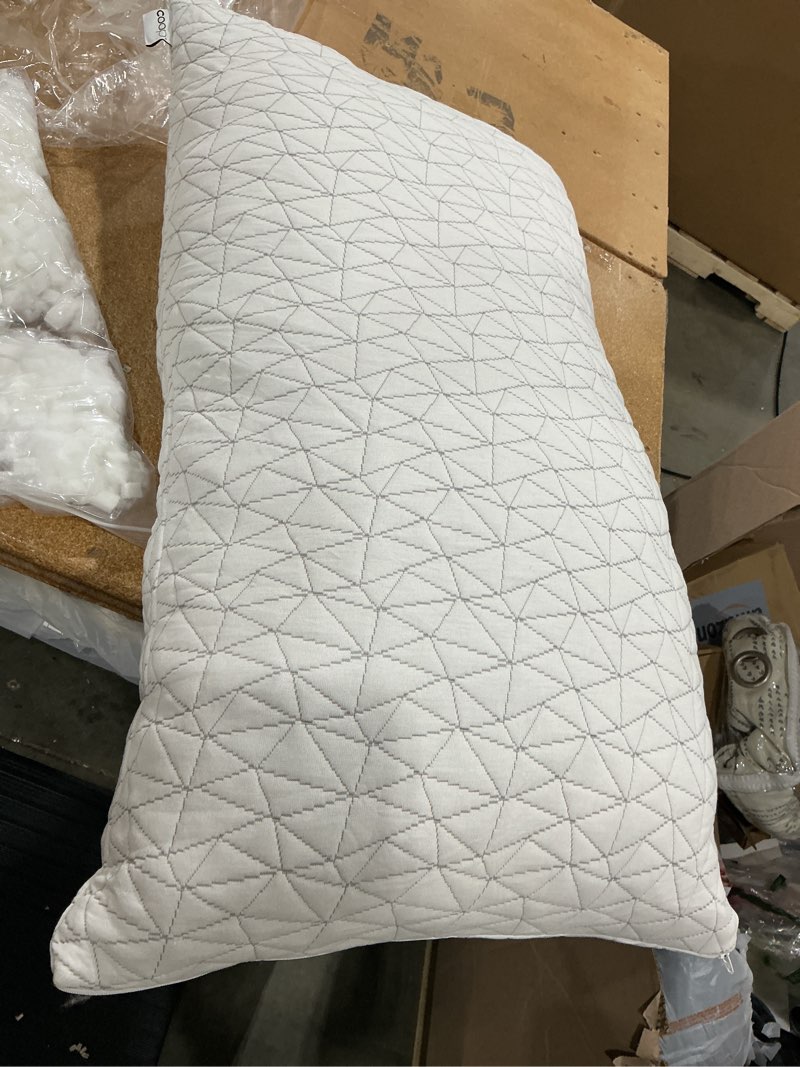 Condition photo showing Good Condition for coop home goods original adjustable pillow, king size bed pillows for sleeping, cross cut memory foam pillows - medium firm back, stomach and side sleeper pillow, certipur-us/greenguard gold original white king