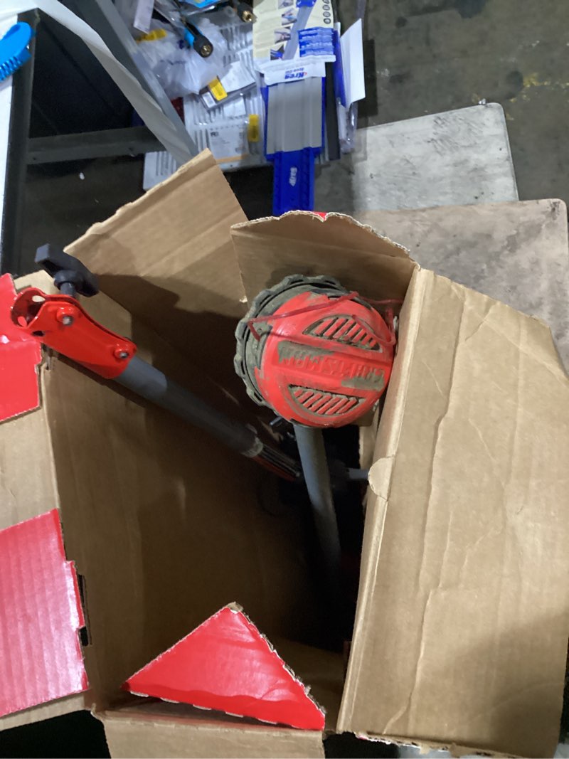 Condition photo showing As Is for craftsman ws4200 30-cc 4-cycle 17-in straight shaft attachment capable gas string trimmer