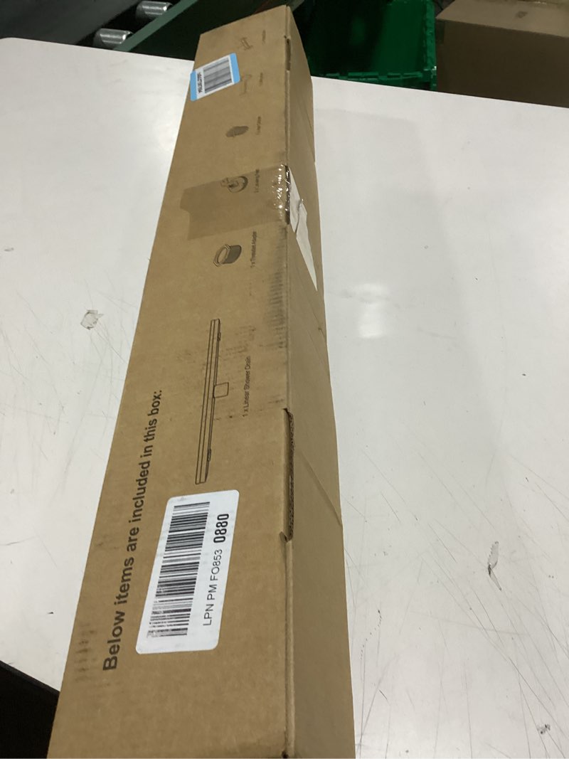 Condition photo showing Good Condition for 28-inch linear shower drain with tile insert grate, sus 304 stainless steel linear drain, matte blac