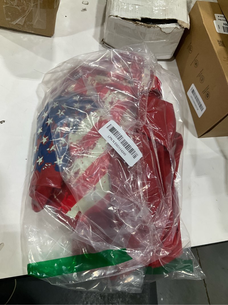 Condition photo showing New/Like New for women's american flag graphic two-piece tankini swimsuits 4th of july tankini tank top sets swimwear with two side pockets a-red x-large
