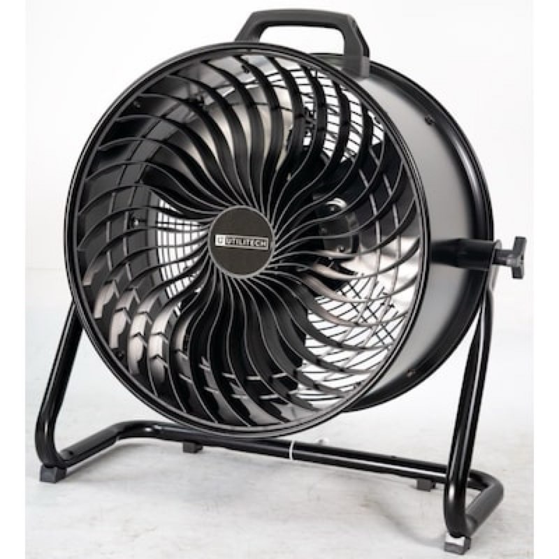 Utilitech 16-in 120 -Volt High Velocity Indoor Black Floor Fan