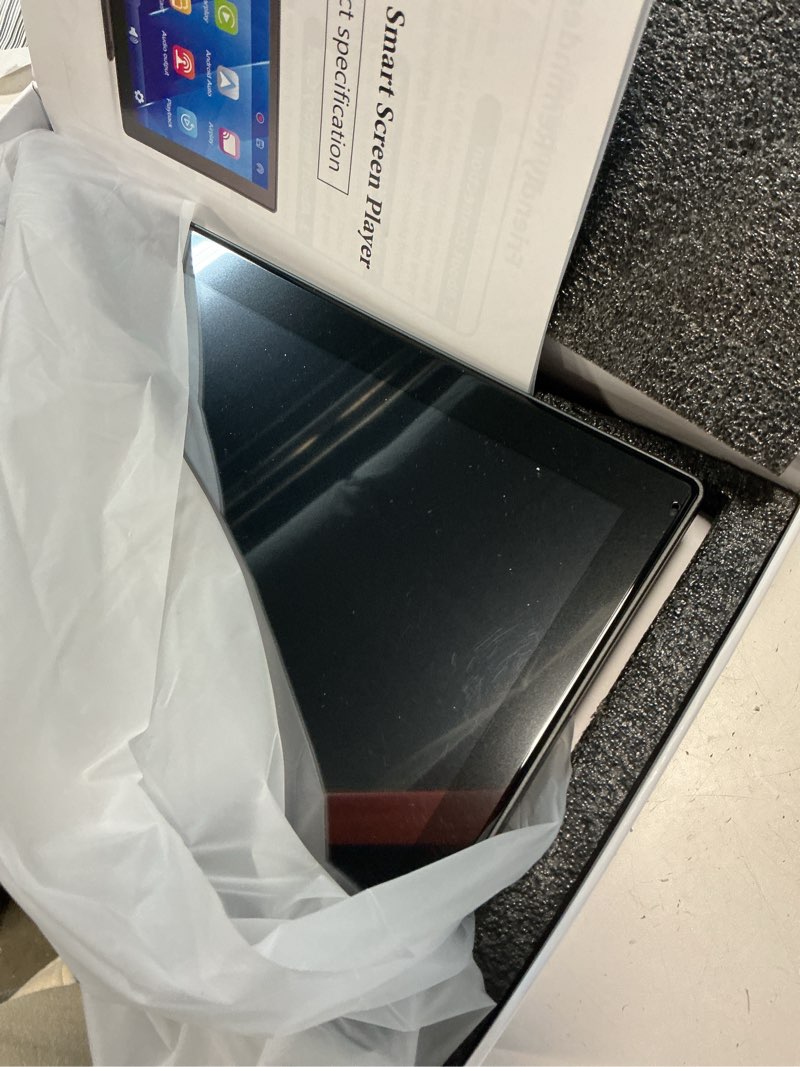 Condition photo showing New/Like New for 9" wireless apple carplay screen for car with 4k dash cam, portable apple carplay & android auto with 1080p backup camera dvr, voice control/gps navigation/mirror link/bt black