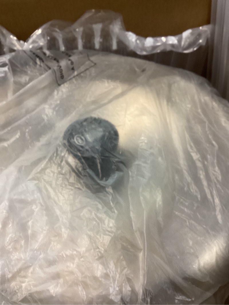 Condition photo showing New/Like New for glacier fresh 2.25g stainless steel countertop water filtration system, gravity-fed with elarisey™ filtration technology, reduces heavy metals, pfoa & pfos, and meets sgs standards