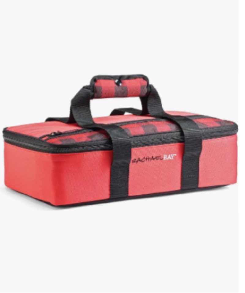 Rachael Ray Lasagna Lugger, Thermal Insulated Casserole Carrier for Hot or Cold Food, Lugger Tote fo