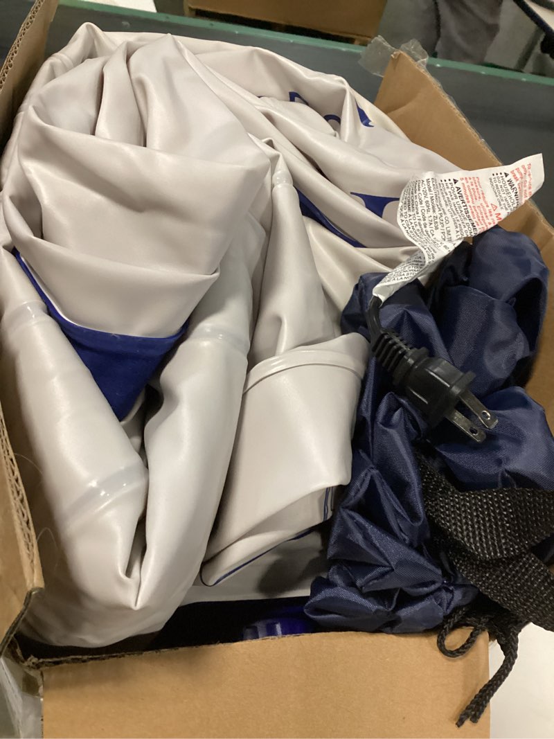 Condition photo showing As Is for SoundAsleep Products Dream Series Luxury Air Mattress, ComfortCoil Technology, Built-in High Capacity Pump for Home, Camping- Double Height, Adjustable, Inflatable Blow Up, Portable (Queen Size) Queen Blue