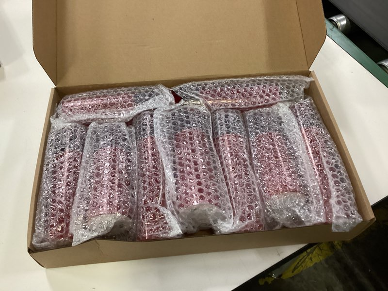 Condition photo showing New/Like New for Flickering Flameless Candles Battery Operated with Remote and 2/4/6/8 H Timer Plexiglass Led Pillar Candles Pack of 9 (D2.3 xH5.5 6.5" 7.5") with Realistic 3D Wick Candles for Home Decor(Red)