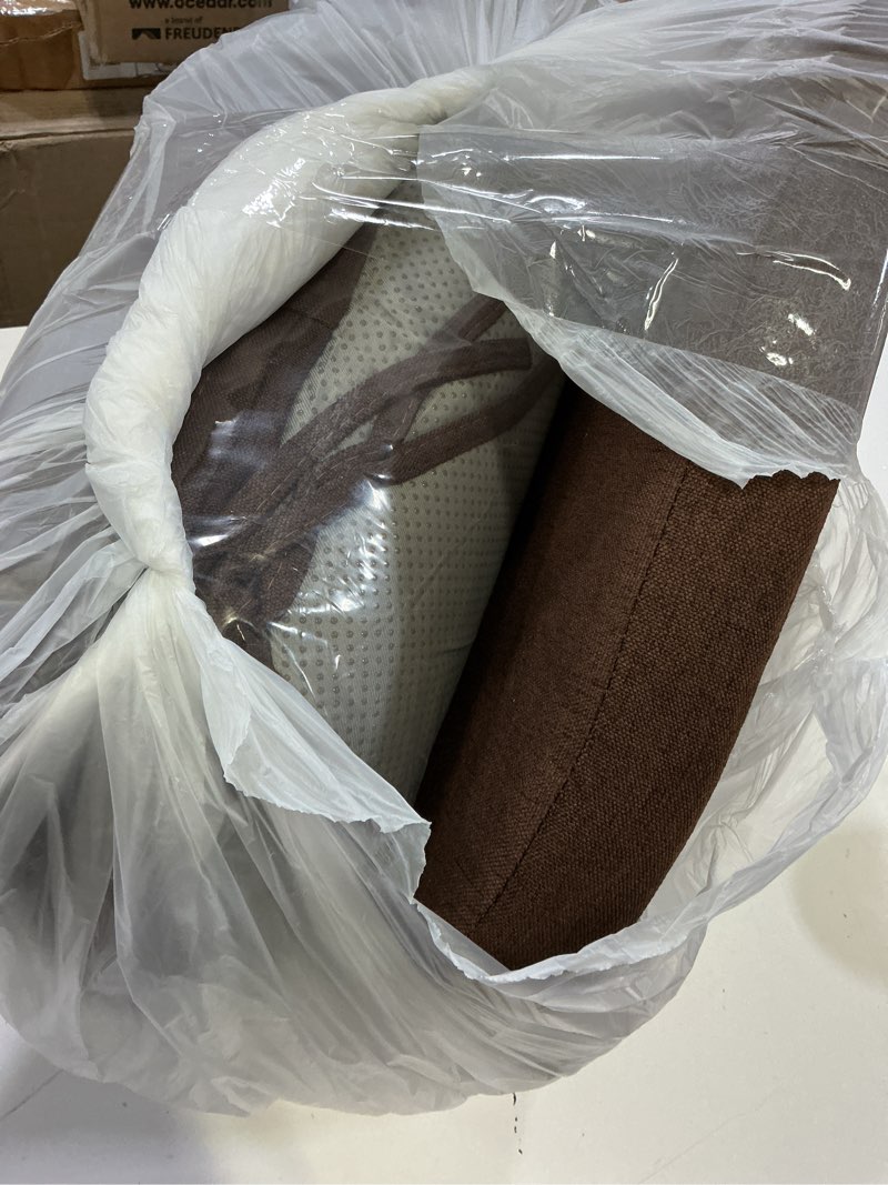 Condition photo showing Good Condition for aaaaacessories d-shaped chair cushions, 2" thick dining chair pads with ties and removable, machine-washable cover, 17" x 16", set of 4, brown brown 4 count(pack of 1)